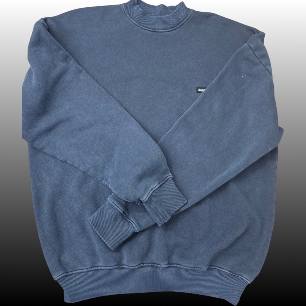 JOAH BROWN, crewneck sweatshirt, French terry Navy pigment wash